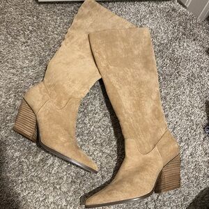 NWT Oasis society knee high boots size 8